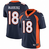 Nike Denver Broncos #18 Peyton Manning Navy Blue Alternate NFL Vapor Untouchable Limited Jersey,baseball caps,new era cap wholesale,wholesale hats
